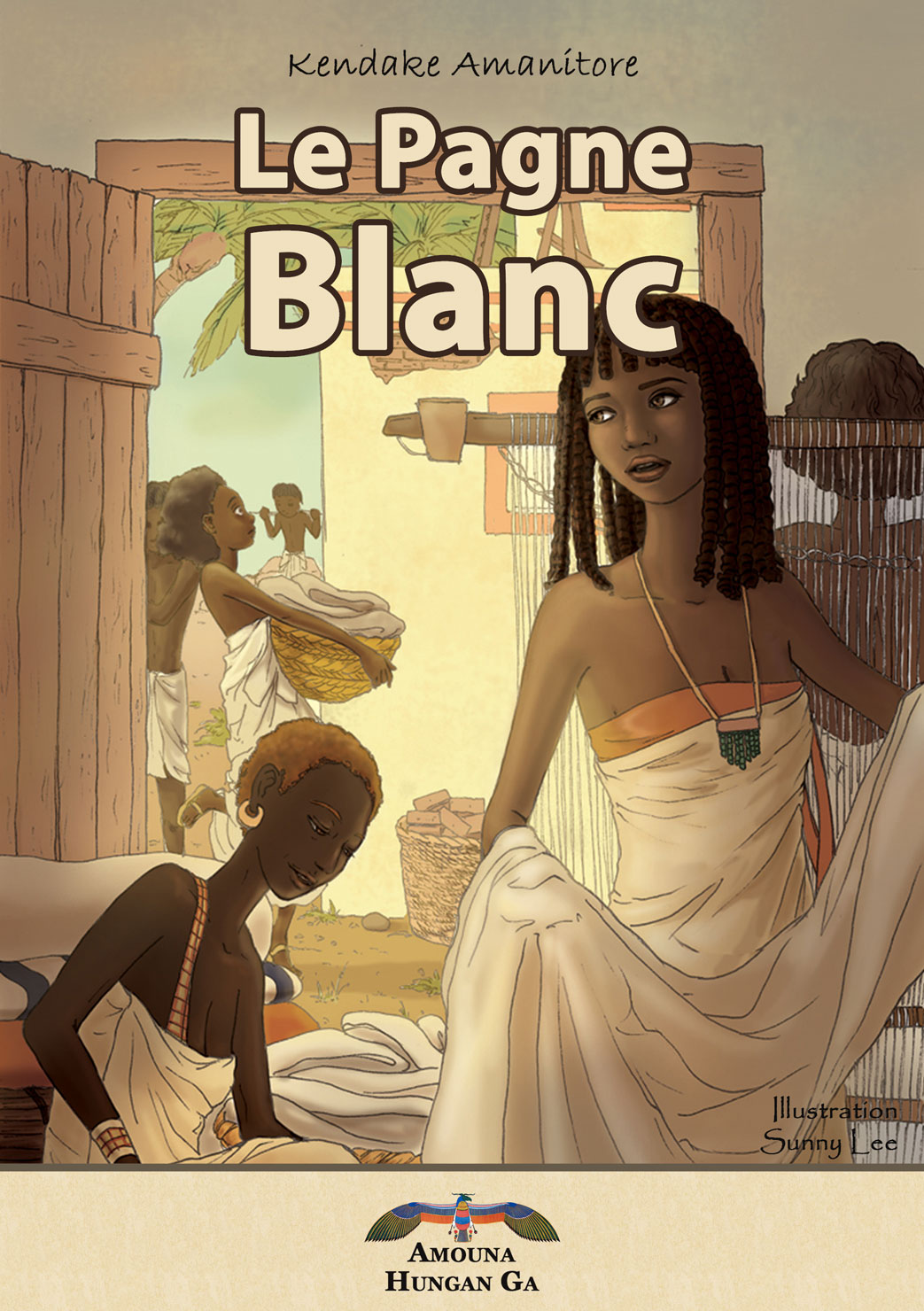 couverture de pagne blanc