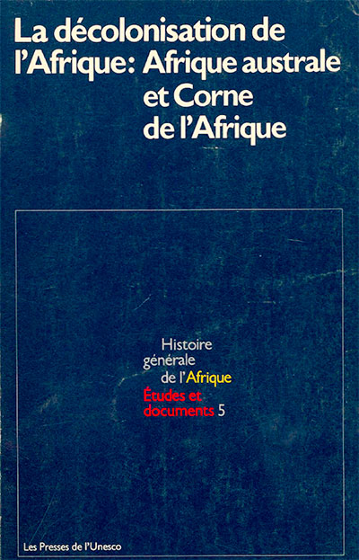 Etudes et documents: Histoire générale de l'Afrique, volume V